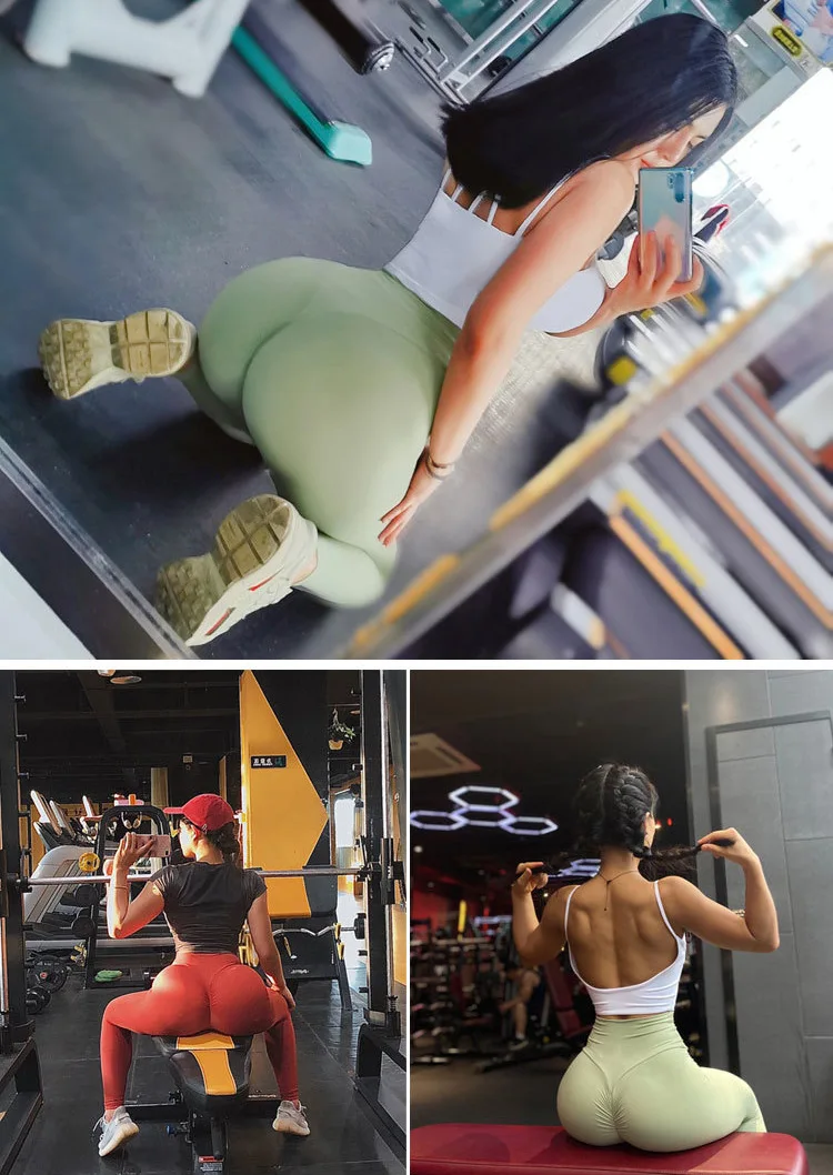 Calças de Fitness Feminino Sexy Peach Cintura Alta Collants Treinamento Secagem Rápida Execução Yoga Calças Esportivas Hip 2 Home & Garden