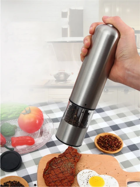 Electric Spice Grinder, Rose and Stainless Steel, Adjustable