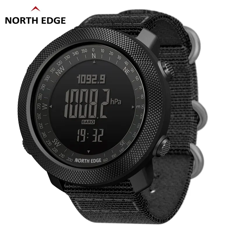 North Edge Orologio Digitale Sportivo Da Uomo Ore Di Nuoto Orologi Militari Dell'Esercito Altimetro Barometro Bussola Impermeabile 50M