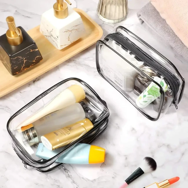 1/3pc Travel Organizer Bath Toiletry Wash Storage Bag Multifunction Large Capacity Waterproof Transparent With Zipper Women Gift 2