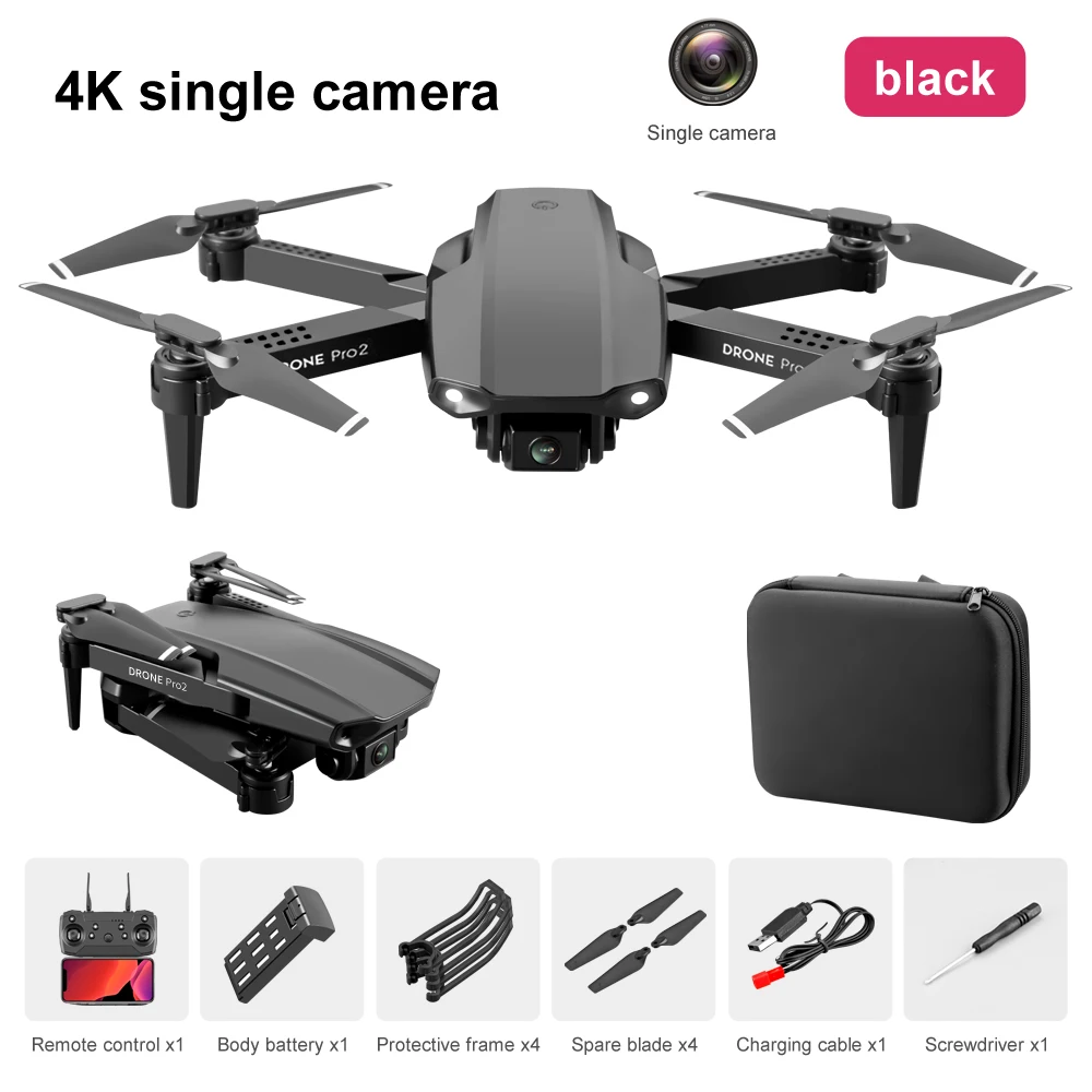 E99 Mini RC Drone With 1080P 4K Dual Camera HD Wifi Fpv Photography Foldable Quadcopter Professional Selfie Drones Toys for boys syma x5c remote control quadcopter RC Quadcopter