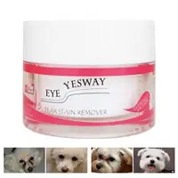 Pet Eye Tear Stain Remover Powder for Dog Cat Natural Safe Apply Around Eyes Absorb Repel Dry Staining Effective Non-Irritating 1