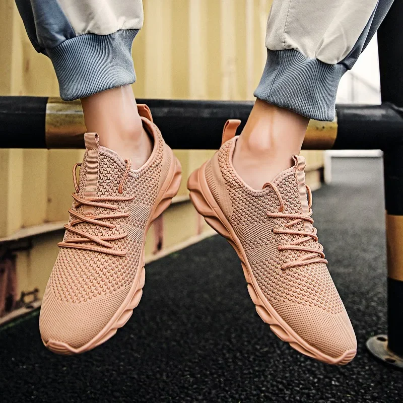 Sport Shoes Men's Sneakers Breathable Running Ultralight Comfortable Casual Footwear Mesh Size 36-46