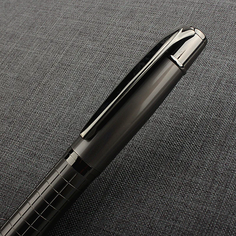 Luxury High Quality Stationery for School Student Pen Metal Lattice Engraving Technology Ball Point Pen Office Supplies