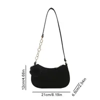 Mini sacs à bandoulière pour femmes, sacs à main en feutre tendance pour femmes, sacs sous le bras au design avancé, mini sacs selle 2