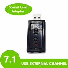 3.5mm Jack Headset 7.1 Sound Card Virtual 7.1 Channel Sound Card External USB 2.0 Audio Mic Speaker Adapter Microphone Stereo
