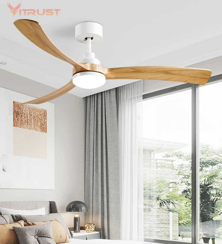 Ventilatore A Soffitto Vintage Con Luci LED E Telecomando: 42 Pollici, 3 Pale, Silenzioso E Regolabile Per Camere E Soggiorni
