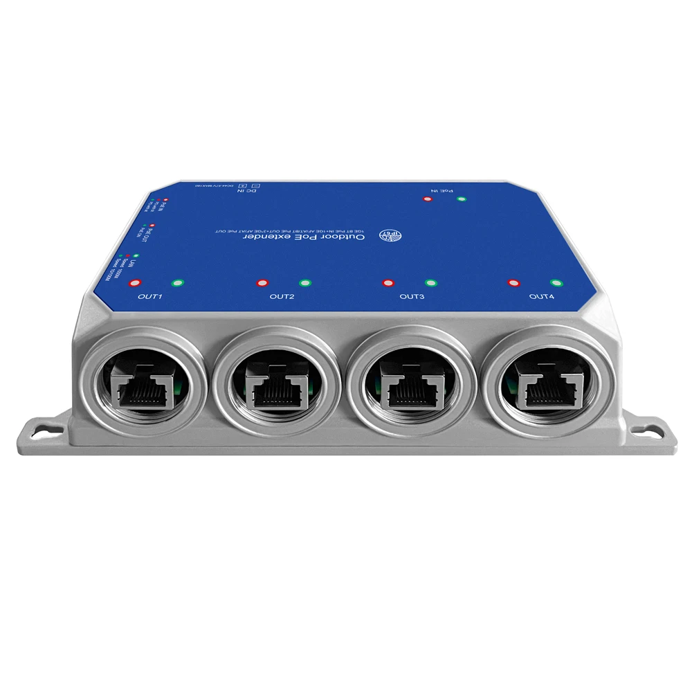 Рисунок 5 - 4 порта наружный IP67 удлинитель POE