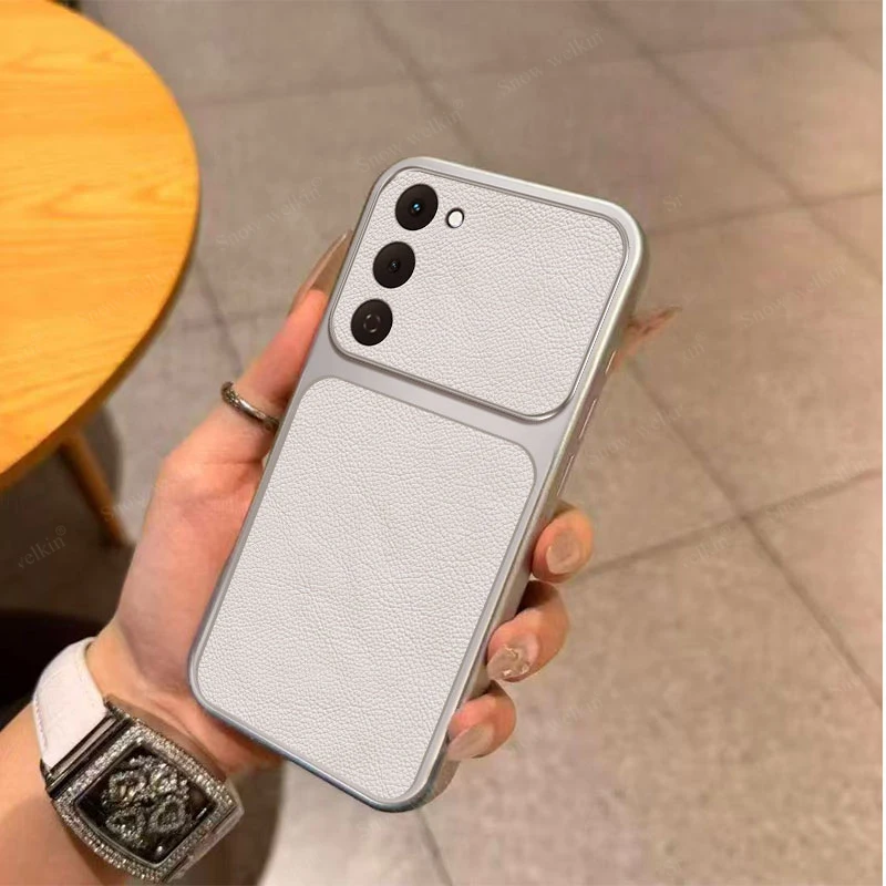 Luxury Plating PU Leather Shockproof Silicone TPU Phone Case