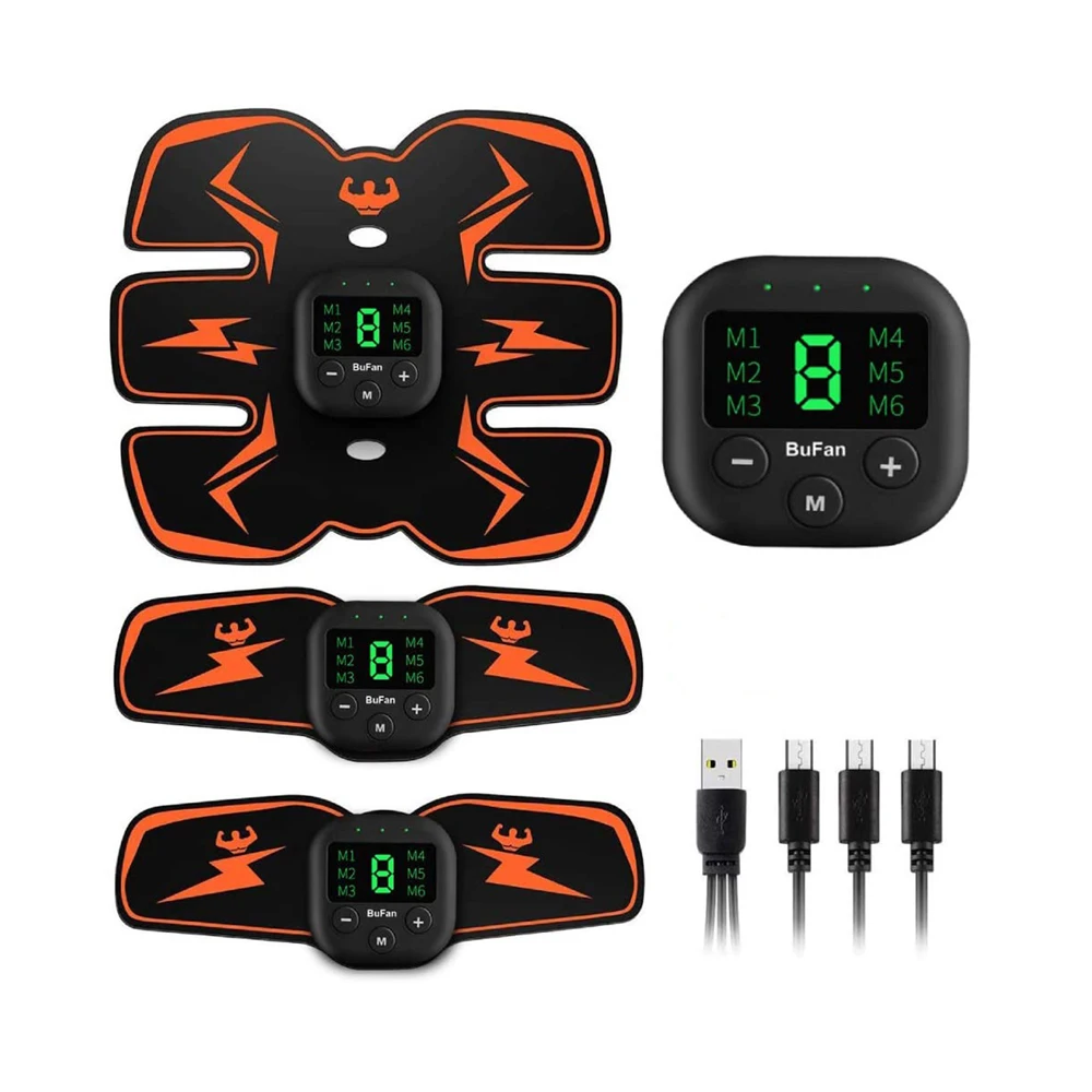 

Abs Trainer EMS Muscle Stimulator Full Body Rechargeable Abdominal Electrostimulateur With Gel Pad Smart Fitness Equiment