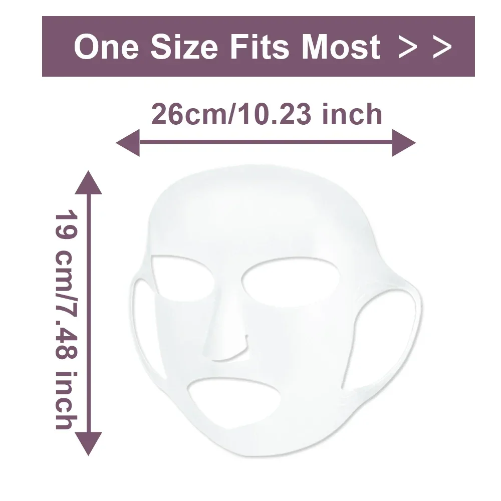 Silicone Face Mask Cover Reusable Anti-Wrinkle Face Mask Holder for Sheet Masks Moisturizing Facial Mask Beauty Spa Face Tools