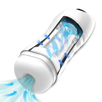Automatico Maschio Succhiare Masturbatore Vibrazione Macchina per Pompini Tazza di Masturbazione Giocattoli Del Sesso Articoli Per Adulti per Gli Uomini Masturbarsi Forniture