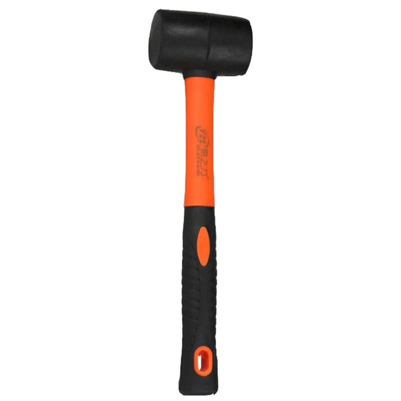 

High Carbon Steel Hammer Rubber Mallet Hammer DIY Shock Absorption Tool for Jobs