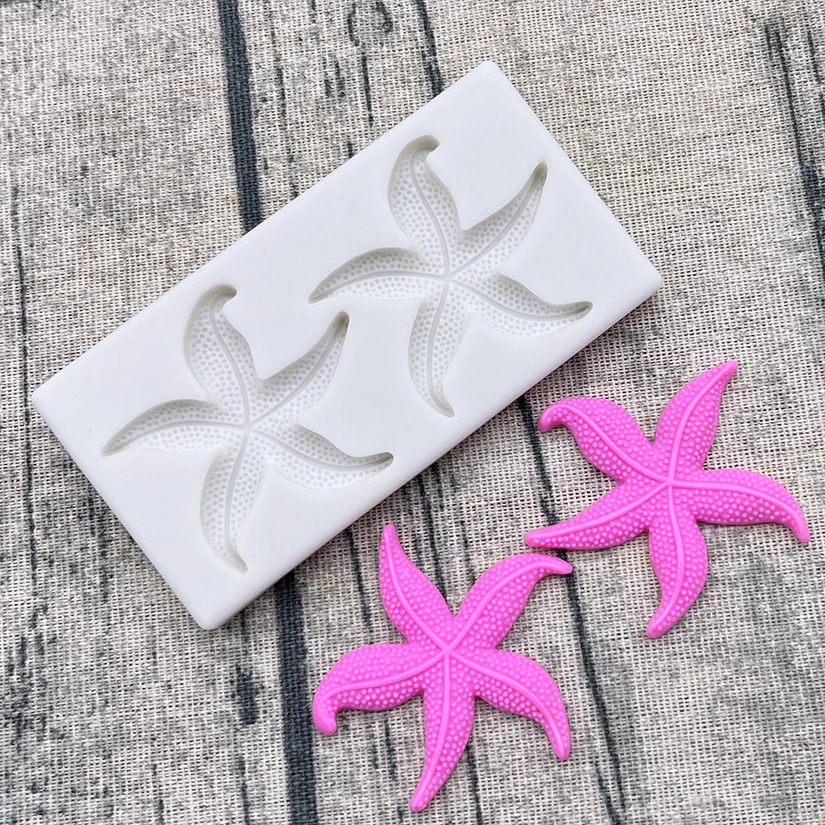 Starfish Silicone Mold – Sugarcraft, Chocolate, Cupcake, Fondant, and Cake Decorating T... - SKU Starfish Silicone Mold ...