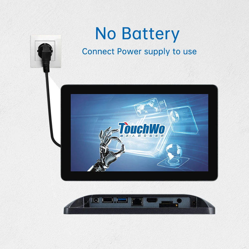 TouchWo 15.6 ġ ޴ ġ ũ , Ͻ HDMI Ʈ , 1920x1080 Ǯ HD IPS  ġ ũ 