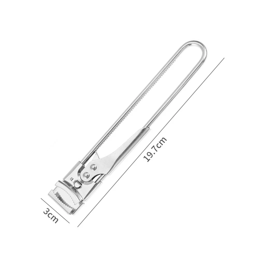 조절 가능한 손잡이가 있는 절약형 스테인리스 캔 병뚜껑 오프너, 사용이 간편한 다기능 주방 도구