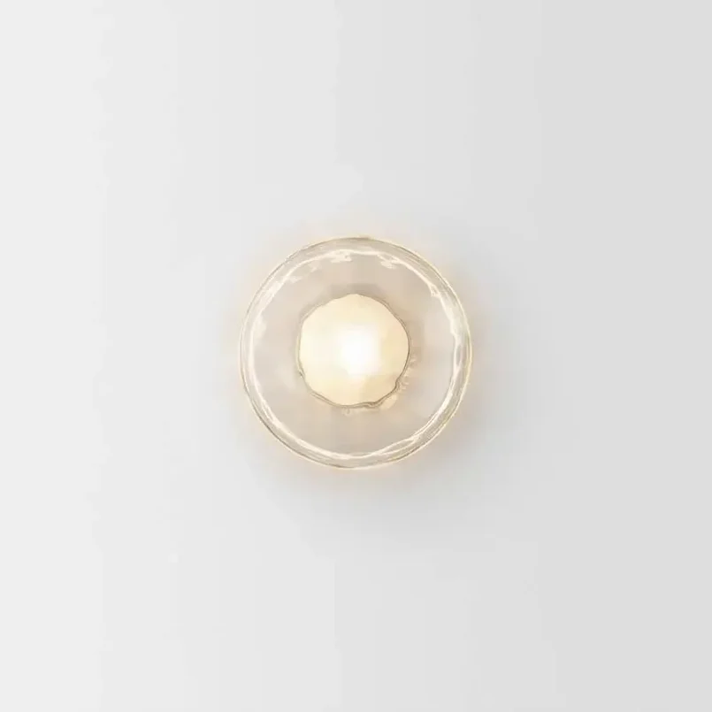 Glass Led Wall Mounted Lamp for Bedroom Bedside Hotel Living Room Hallway Bathroom Decoration Sconce Light Background Modern