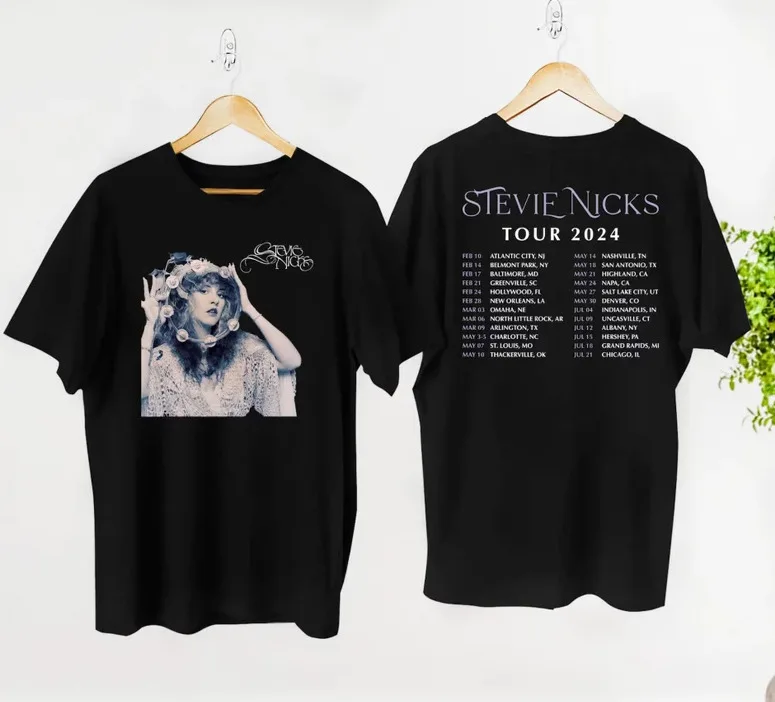 

2024 футболка Stevie Nicks Tour Live In концерт, футболка Stevie Nicks