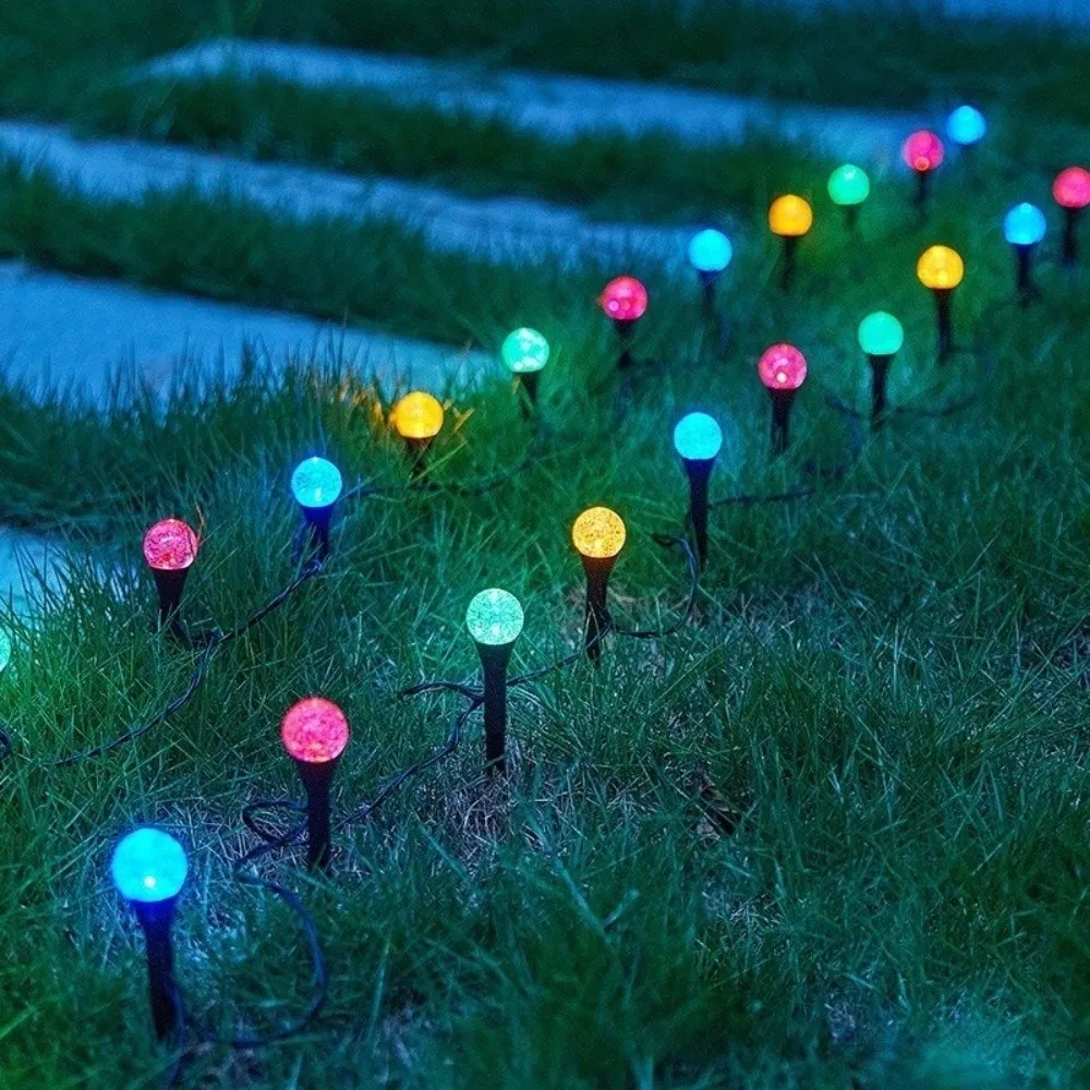스마트 태양광 LED 야외 바닥 조명 방수 20 LED 전구 LED 경로 데크 조명 태양광 정원 조명 마당 도로 조명