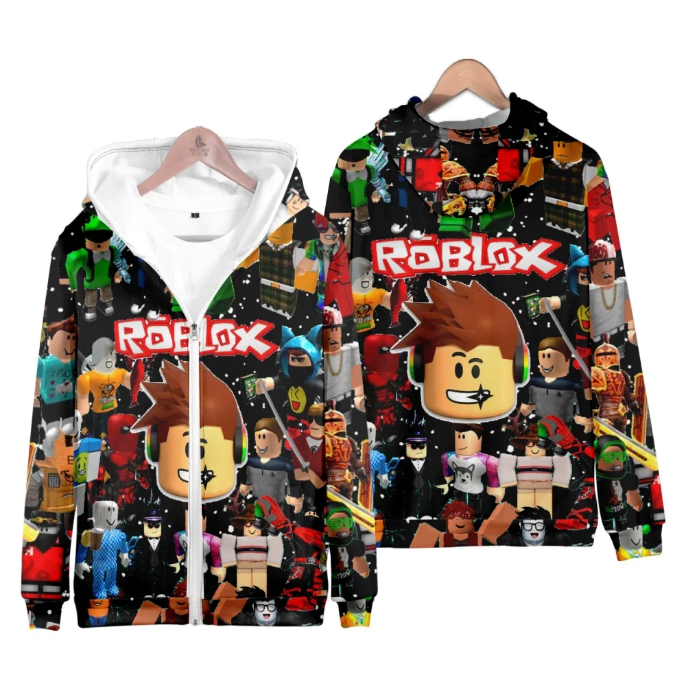 

Пуловер Roblox ROBLOX на молнии с капюшоном для детей и взрослых