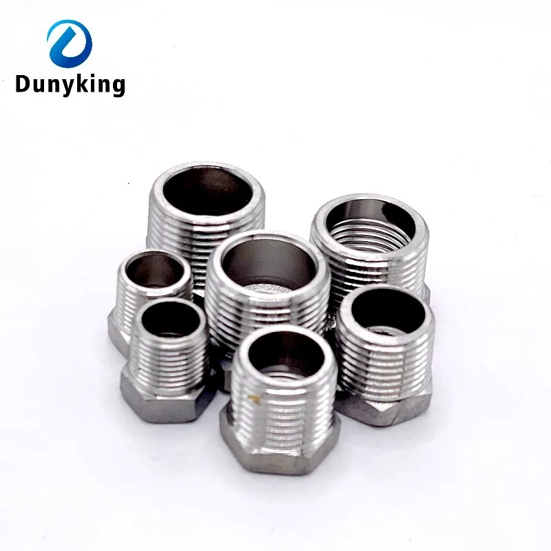 Tonifying Heart Reducer Bushing 1/8" 1/4" 3/8" 1/2" BSP Male/Female Thread SS304 Stainless Steel Pipe Fittings for Water Gas Oil