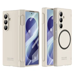 Premium 360° Hinge Case with S Pen Slot & Screen Protection - Galaxy Z Fold 8 Ultra (WHITE)