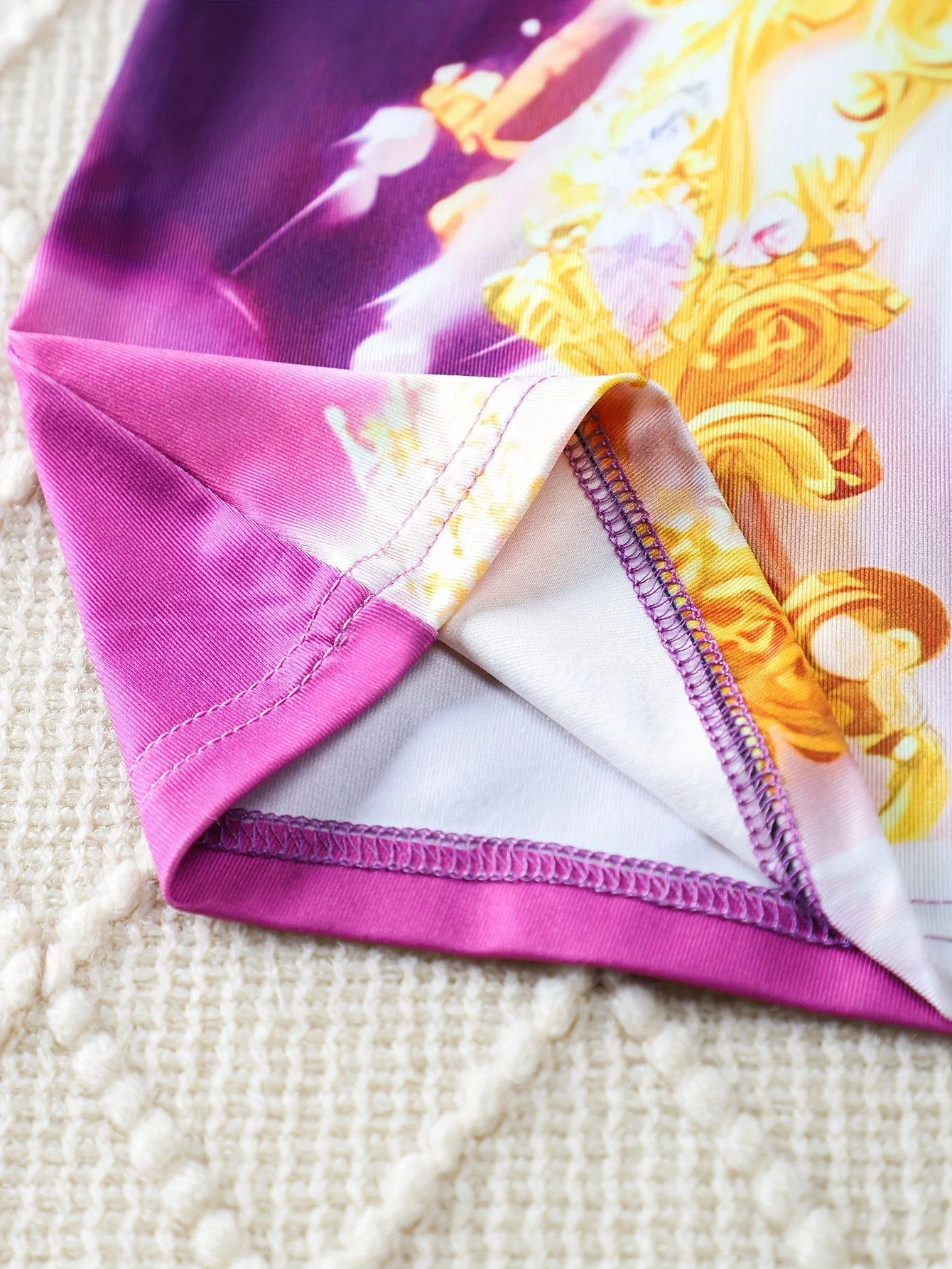 여아용 민소매 잠옷, 아름답고 귀여운 3D 크라운 고양이 패턴 프린트, 아늑한 라운지웨어, 용수철 및 여름 시즌