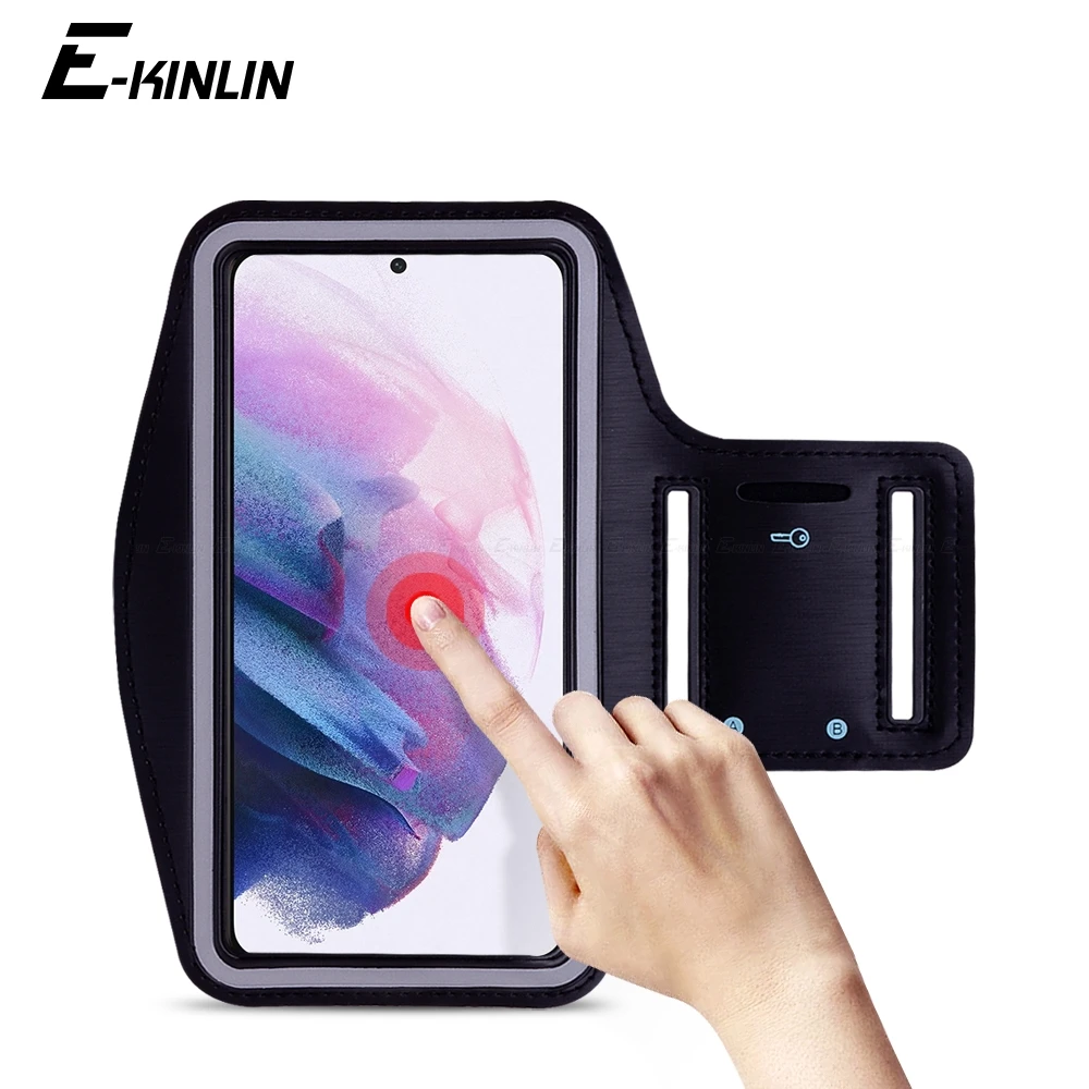 방수 스포츠 실행 체육관 팔 밴드 가방 케이스 전화 커버 삼성 갤럭시 S24 S23 S22 S21 S20 FE 노트 20 10 라이트..