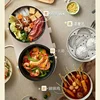 220V Yuanyang rice cooker Multi-functional electric cooking pan frying cooking non-stick pan 3
