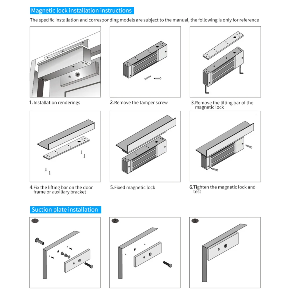 Electromagnetic Lock 180KG Access Control Magnetic Lock Suitable For Wooden Door/Glass Door/Metal Door