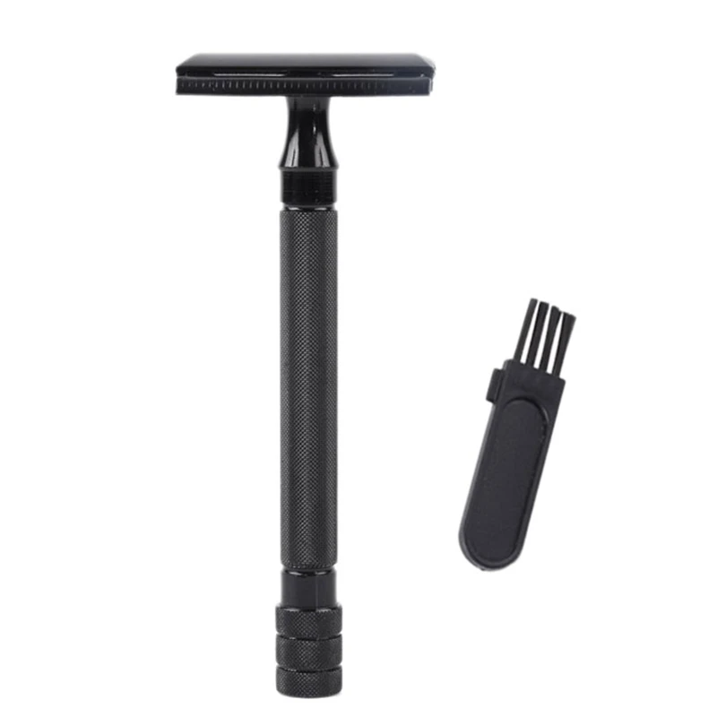 

Double Edge Safety Razor Long Handle Classic Safety Razor Manual Shaver Holder