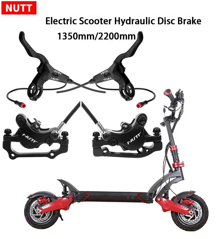 

NUTT E-Bike Electric Scooter Hydraulic Disc Brake 140 160 180mm Rotor FOR Zero 10X 11X KUGOO G1 G2 Pro E-scooter Brake