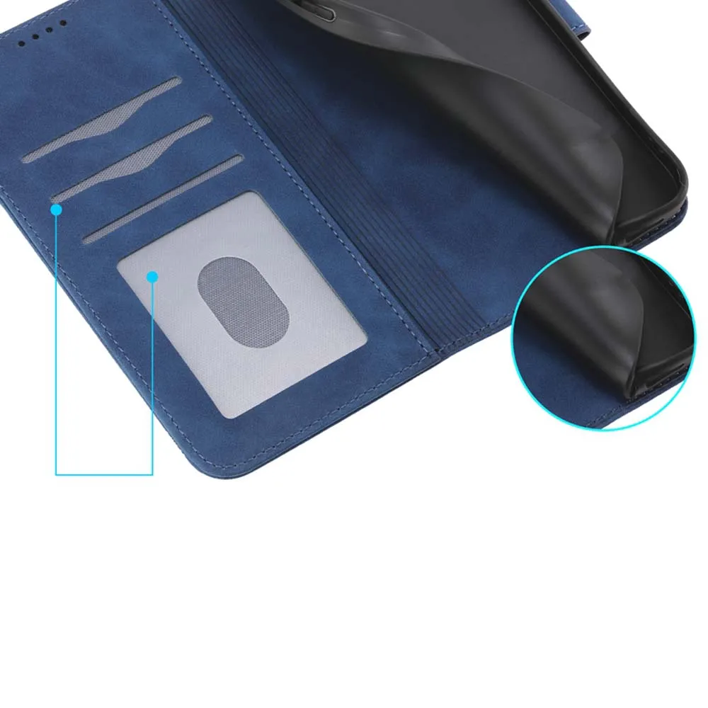 Etui 삼성 갤럭시 A14 4G 5G SM-A145F 케이스 카드홀더, 삼성 A24, A54, A34 커버 마그네틱 홀스터 백, B43F