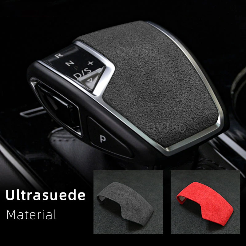 

Ultrasuede Top Suede Car Wrapping ABS Gear Shift Knob Cover LHD Decoration For VW Volkswagen Touareg 3 CR 2018 2019 2020 2021