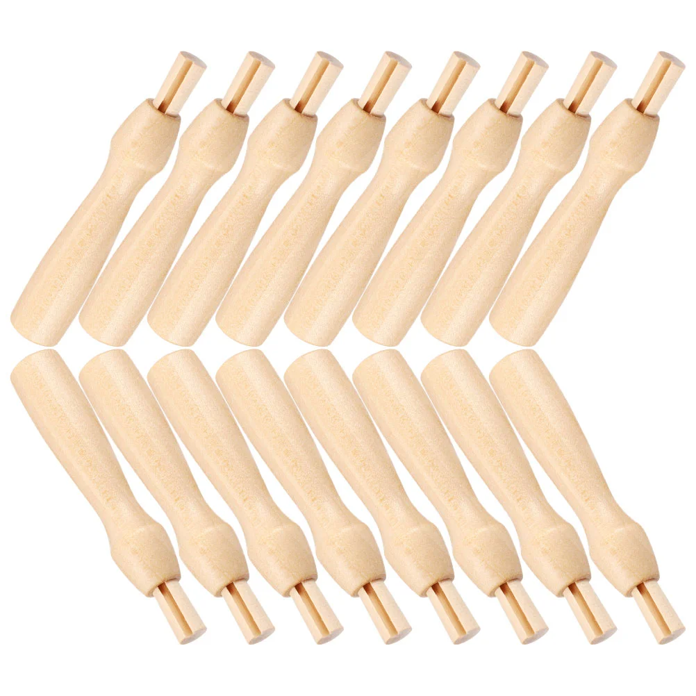 Poking Fun Tool for Felting Making Craft Wool Handle Kit Needle Wooden Handles Multifunction Tools Replacement 16 Pcs needle felting kit,wool felting kit,needle felting painting kit