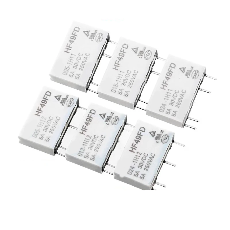 

1PCS Relay HF49FD-005 012 024 1H11 1H11T 1H12 T 4-pin 5A 5V 12V 24V