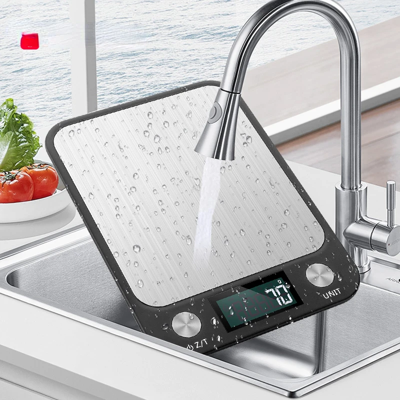 

Kitchen Scale 10Kg/22lbs Digital Food Scale Accurate Within 0.05 Ounces/1 Grams, Stainless Steel Design for Cooking and Baking