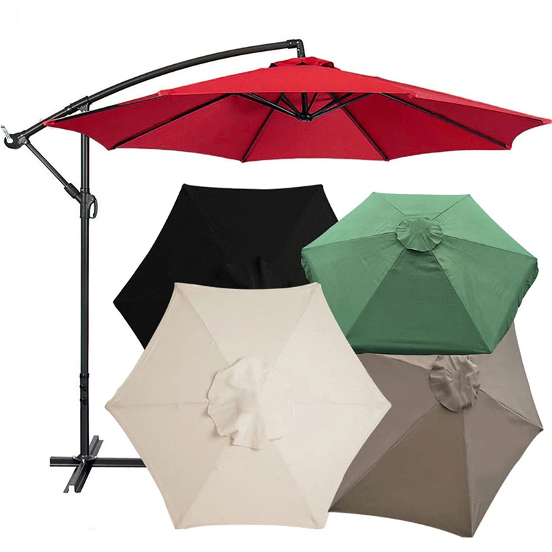 

200cm 190T Polyester Waterproof Anti-Ultraviolet Umbrella Cover Suit 6 Share Without Stand Yard Garden Parasol Replace Cloth