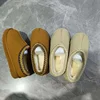 Women's Wool Cotton Slippers Thick Bottom Snow Boots Half Slippers Heightening Rubber Sole Leather Outerwear UG Hot Sale Of The