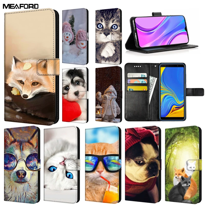 Custodia LINER Con Specchio E Supporto Per Oppo A54s/A16/A16s | Flip Cover A Libro Con Smart Window | Argento - 4
