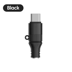 Universal Type C to 3.5mm Audio Adapter with DAC Chip (Black)