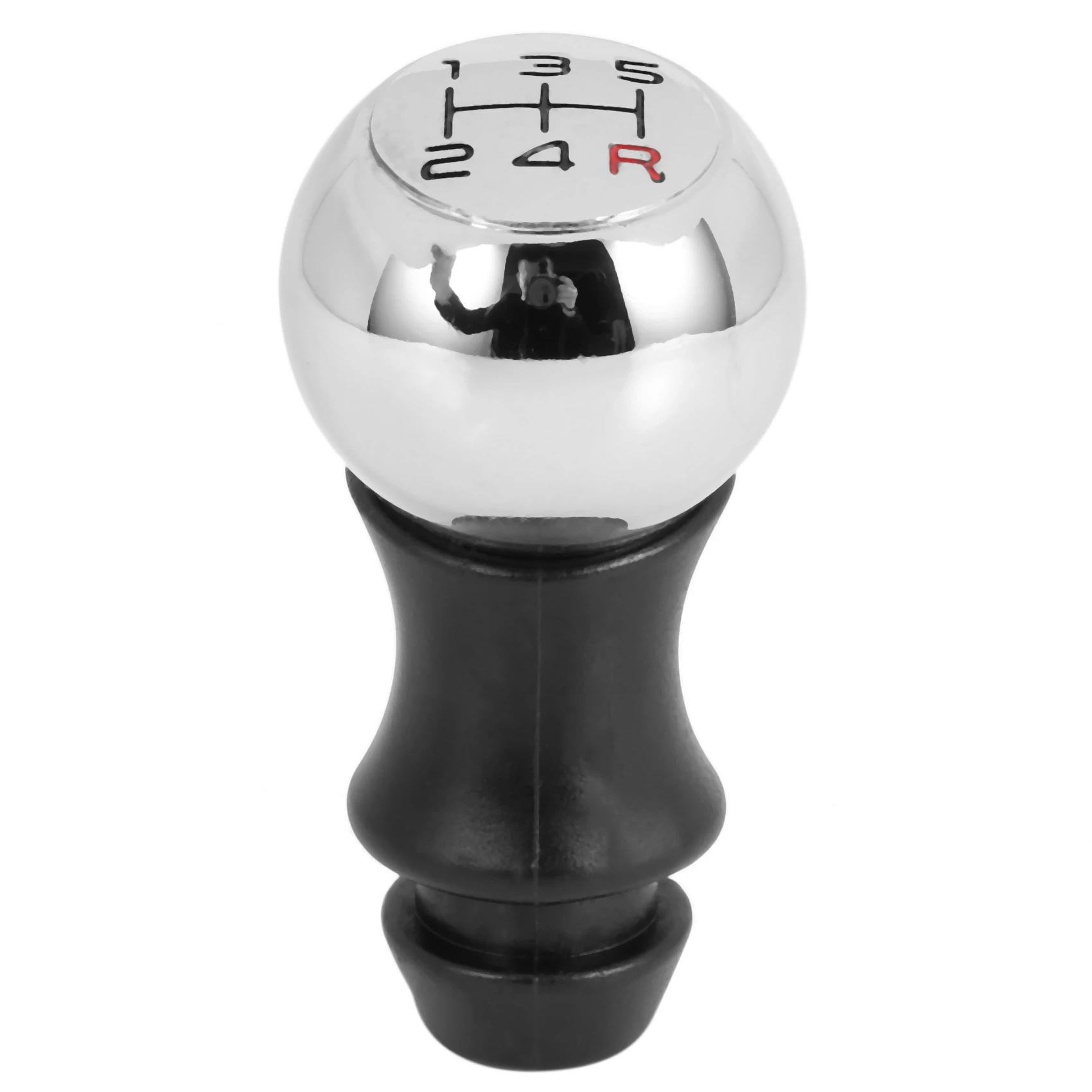 5 Speed Aluminum Gear Shift Knob For Peugeot 106 206 207 306 307 407 408 508 Silver+Black Number