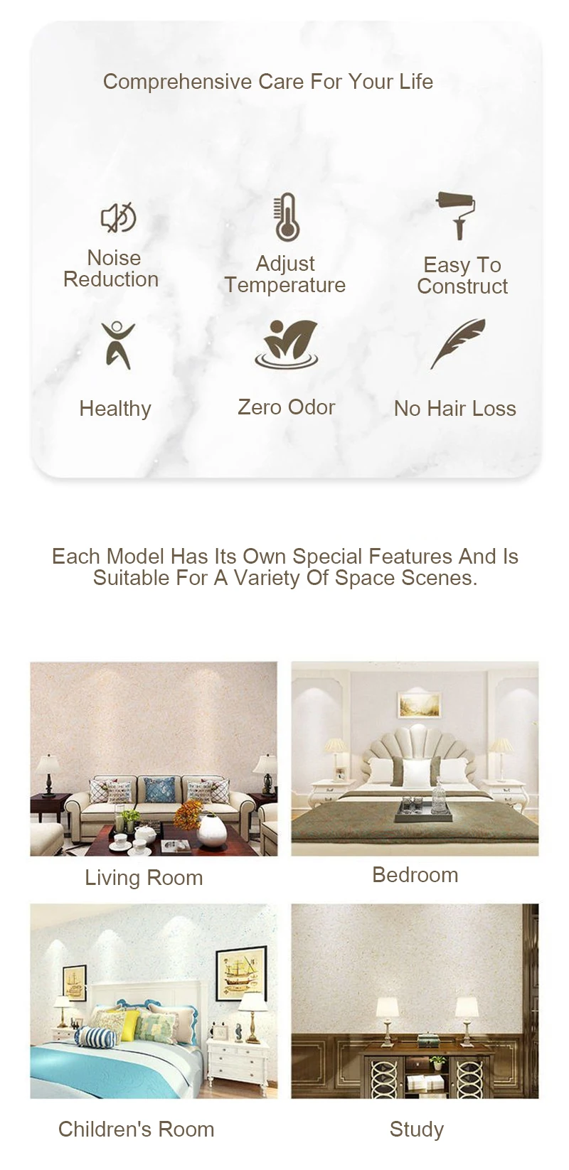 Decoração natural para casa Decoração dura Revestimento