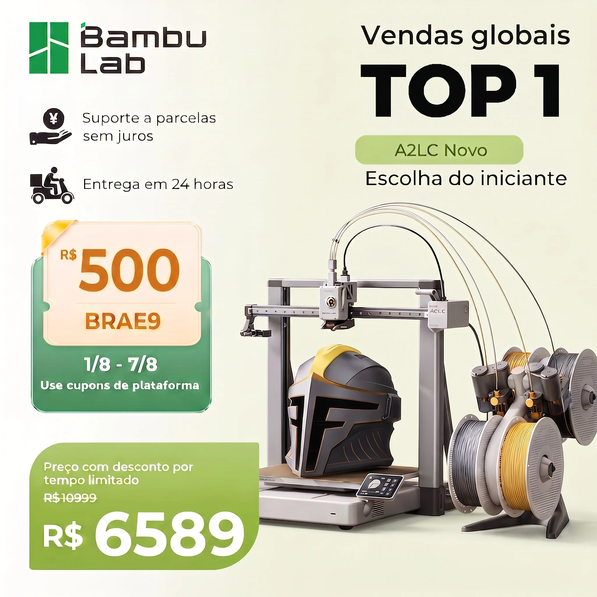 Bambu Lab A2LC with AMS Lite3D Printer 330*320*325 Large Printer Size Stable Printing Quality with Silence Mode 49dB