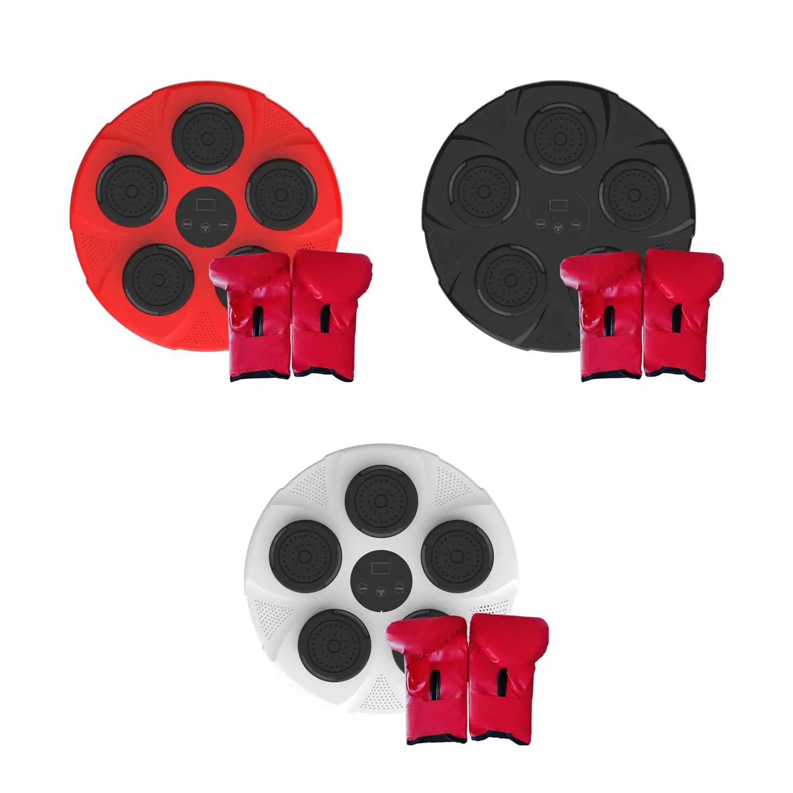 

Boxing Machine Music Boxing Wall Target with Boxing Gloves Adults with Light for Kickboxing Strength Training Gym Karate Indoor