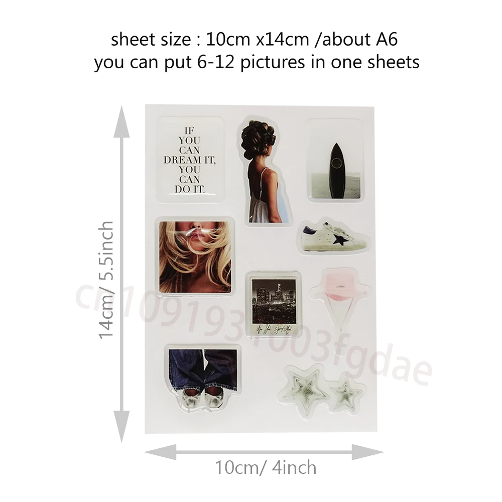 Transfer Sticker Watch Dial Sticker Phone Case Dome Epoxy Sticker Ipad Label Resin Shapes