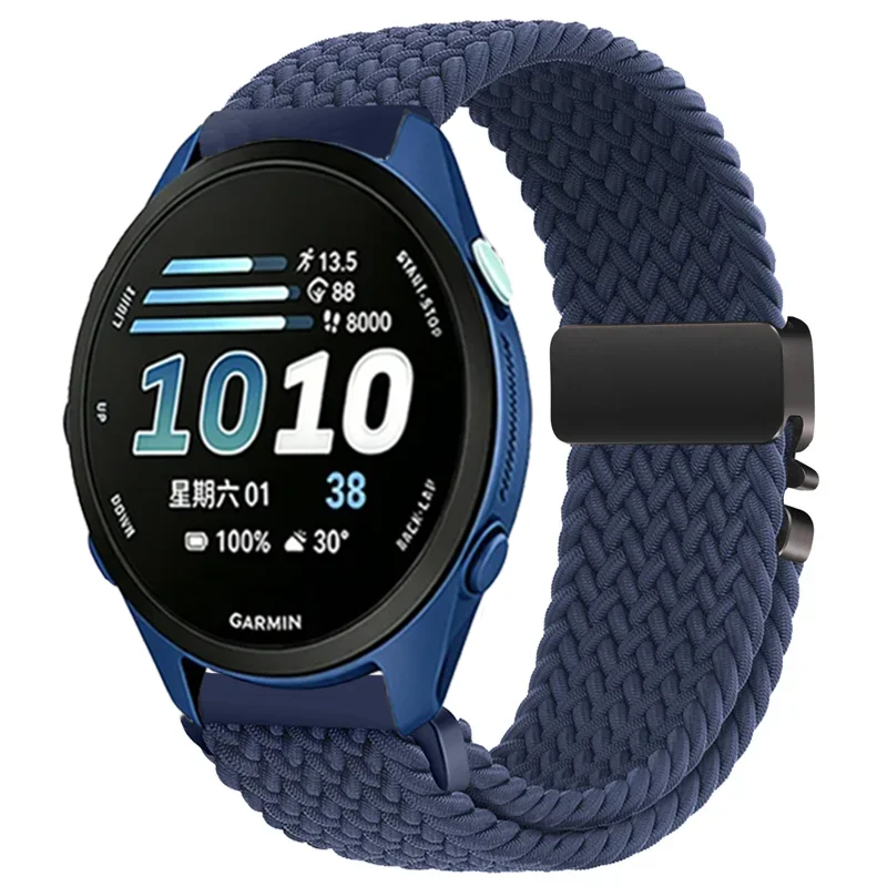 Nylon Braided Band with Parachute Buckle - Durable Bracelet Strap, 20/22mm