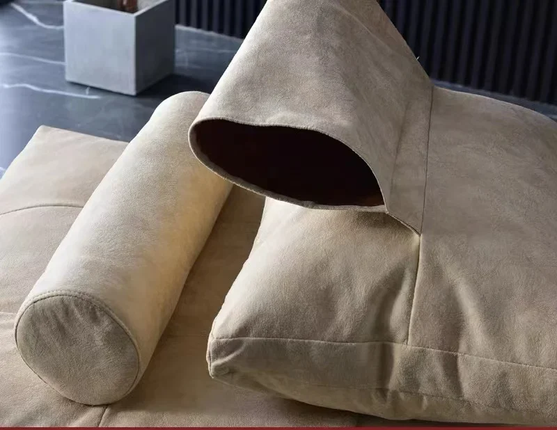 Nordic light luxury tatami balcony leisure couch bedroom single sofa lazy bean bag with cushion