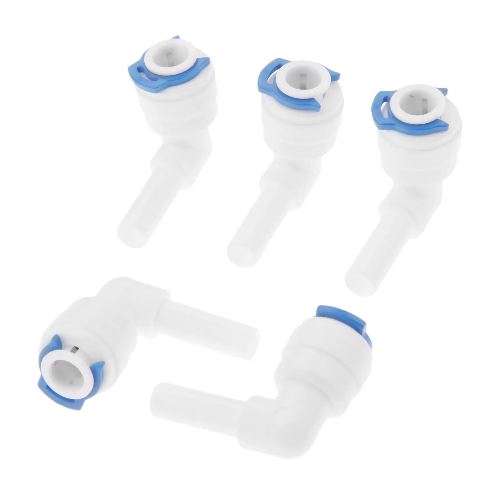RO Water Plastic Pipe Fitting Elbow 1/4" Hose Connection To 1/4" Pipe Reverse Osmosis Aquarium System Quick Coupling 5 Pcs hose pipe fitting pipe fitting water pipe fitting