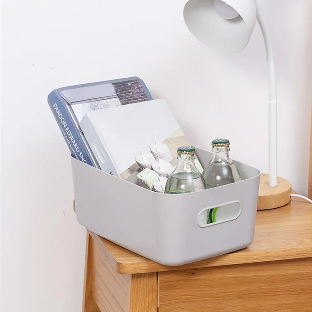 Storage Basket Burr-free Space Saving Desktop Makeup Sundries Snack Clothes  Organizer Box Storage Holder Home Supplies